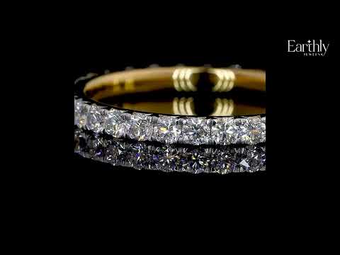 Load video: Full Diamond Eternity Ring | Earthly Jewels