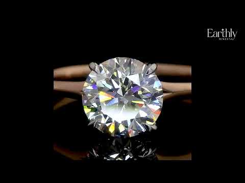 Load video: 2 Carat Round Solitaire Diamond Ring | Earthly Jewels