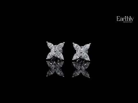 4 Marquise Diamond Earrings | Earthly Jewels
