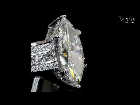 Marquise Cut Solitaire Diamond Ring | Earthly jewels