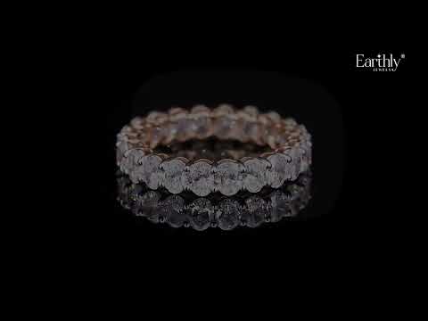 Load video: Oval Cut Diamond Eternity Band | Earthly Jewels