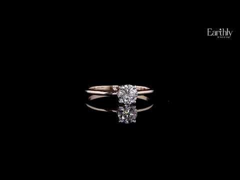 Load video: Round Shape Solitaire Ring | Earthly Jewels