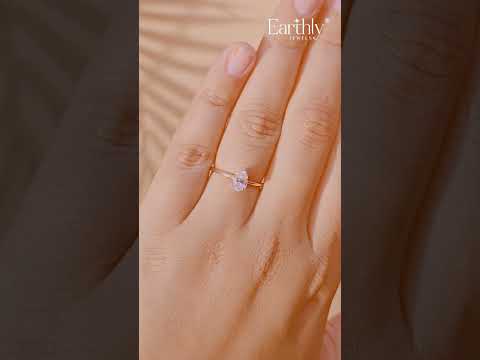 Load video: 0.5Ct Pear Shape Solitaire Ring | Earthly Jewels