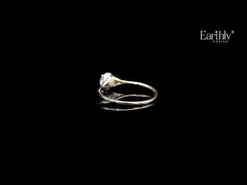 Round Diamond Split Shank Ring | Earthly Jewels