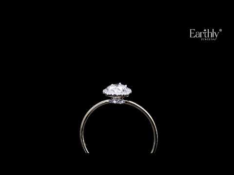 Load video: Heart Diamond Halo Ring | Earthly Jewels