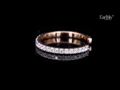 Load video: Open Wedding Diamond Stack Band | Earthly Jewels