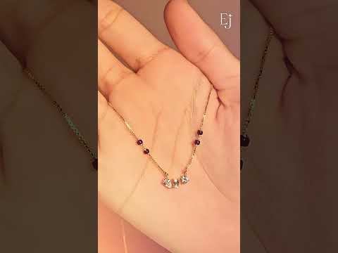 Three Mix Shape Pendant Mangalsutra | Earthly Jewels