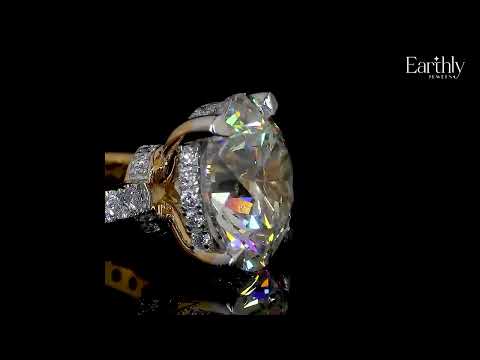 Load video: Round Diamond Ring With Hidden Halo | Earthly Jewels #diamond-shape_round