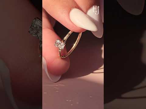 Load video: Radiant Cut Diamond Ring | Earthly Jewels