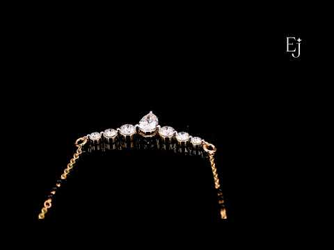 Load video: Seven Stone Pendent Mangalsutra | Earthly Jewels