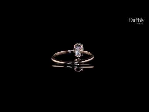 Load video: 0.5 Oval Solitaire Engagement Ring | Earthly Jewels