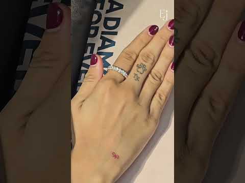 Load video: Oval Cut Diamond Eternity Band | Earthly Jewels