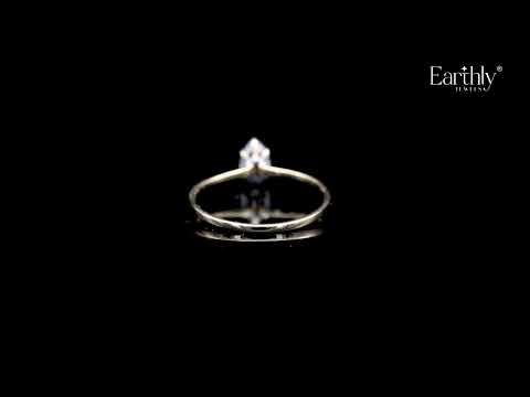 Load video: Pear Ring With Hidden Halo | Earthly Jewels