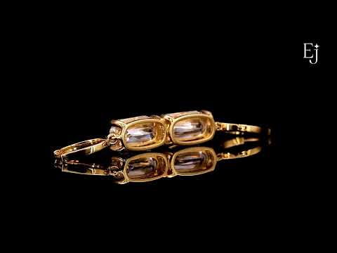 Mixed Cushion Cut Leverback Earrings | Earthly Jewels