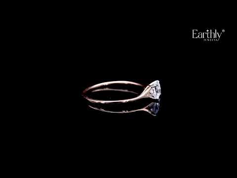 Princess Cut Split Shank Diamond Ring | Earthly Jewels