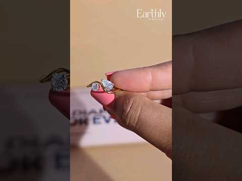 Load video: Round And Pear Diamond Toi Et Moi Ring | Earthly Jewels
