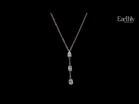 3 Diamond Drop Necklace | Earthly Jewels