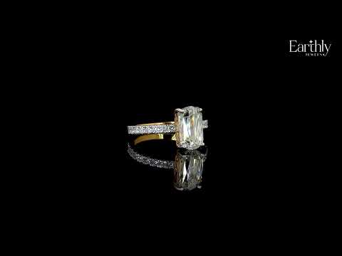 Basket of Mixed Cushion Solitaire Ring | Earthly Jewels