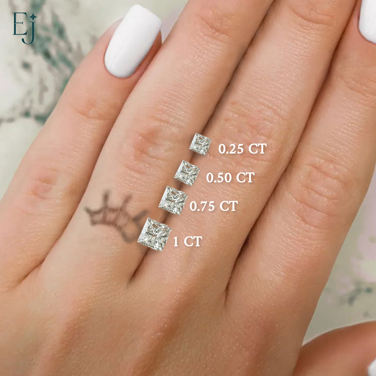 Princess Cut Halo Pendant