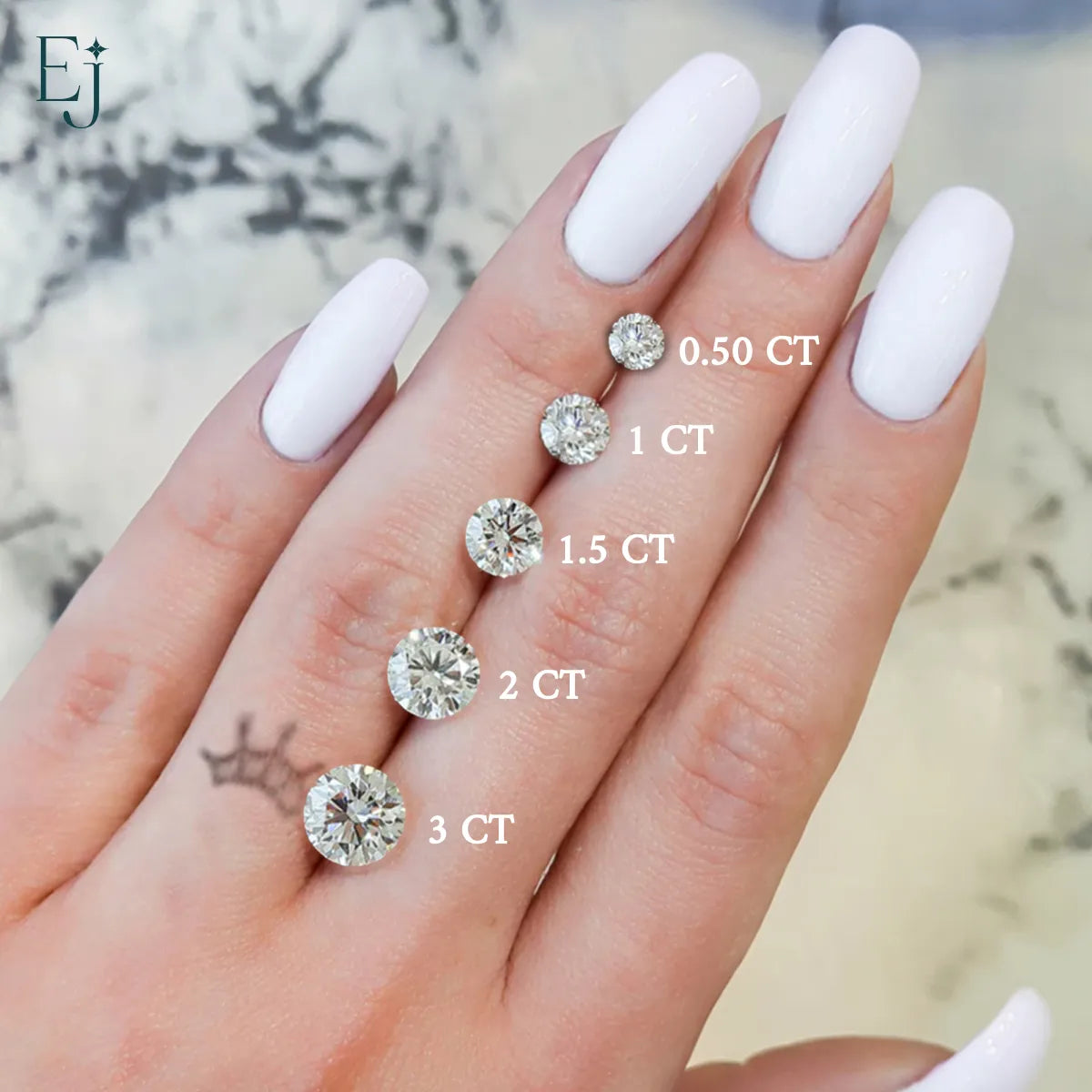 Portuguese Round Cut Diamond Ring With Hidden Halo | Earthly Jewels #diamond-shape_round