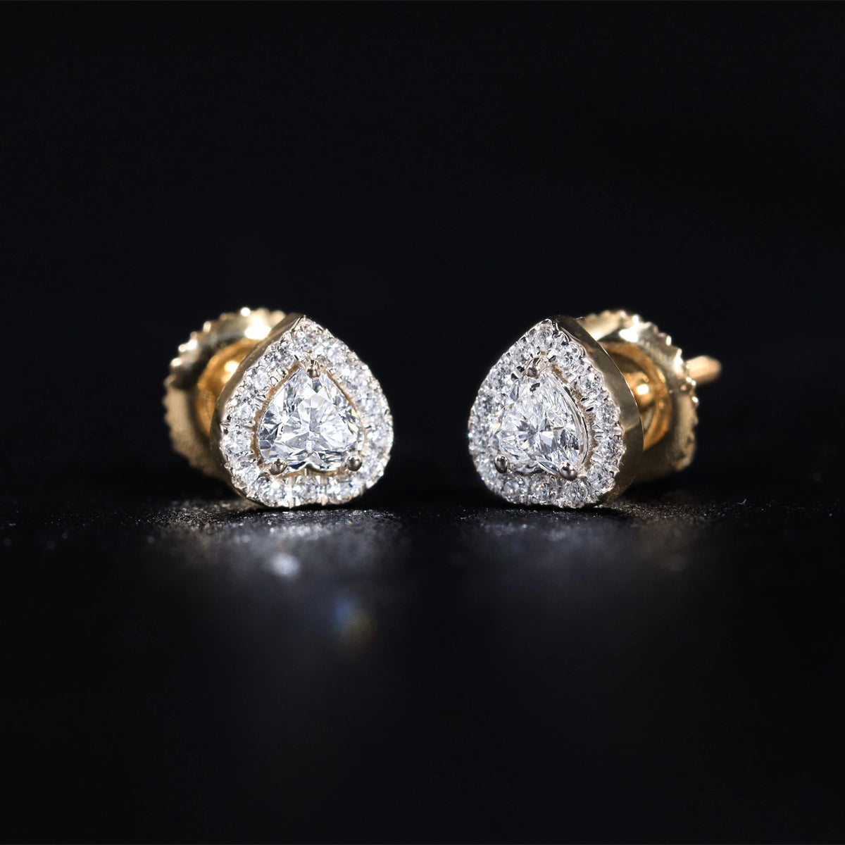 Heart Halo Earrings | Earthly Jewels