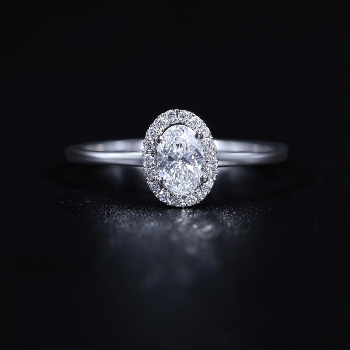 Oval Halo Engagement Rings