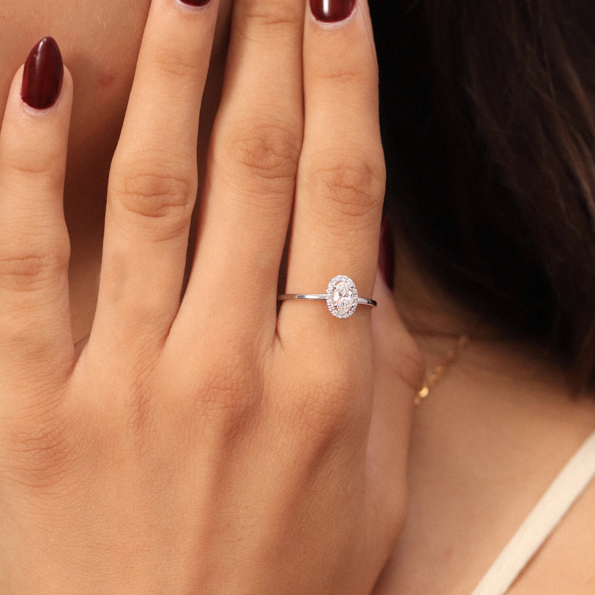Oval Halo Engagement Rings