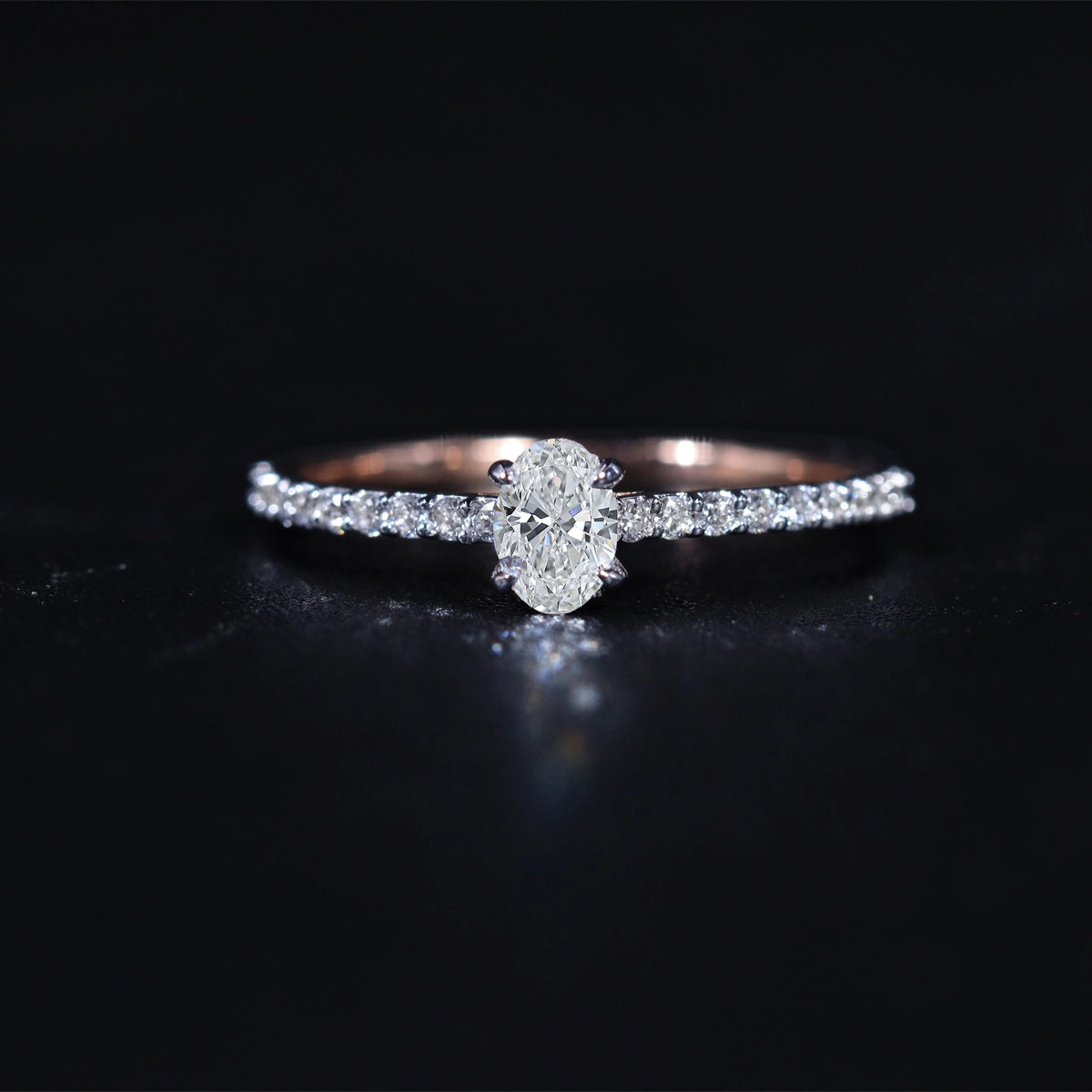 Oval Diamond With Hidden Halo | Earthly Jewels