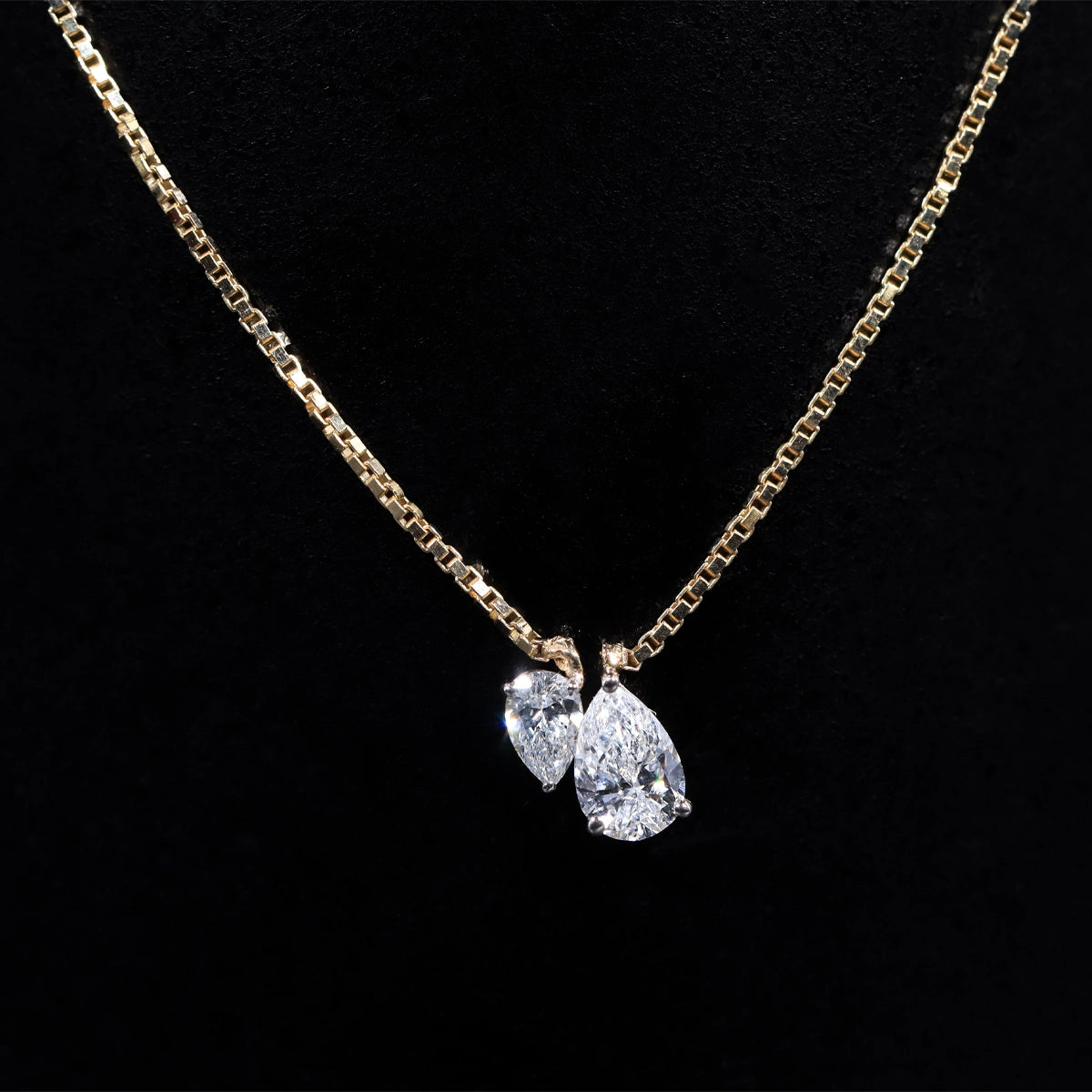 Toi Et Moi Double Pear Necklace | Earthly Jewels