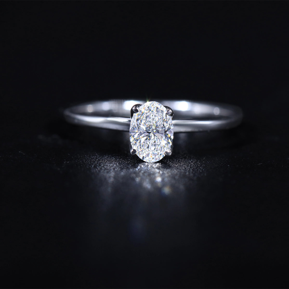 Oval Tulip Prong Ring | Earthly Jewels