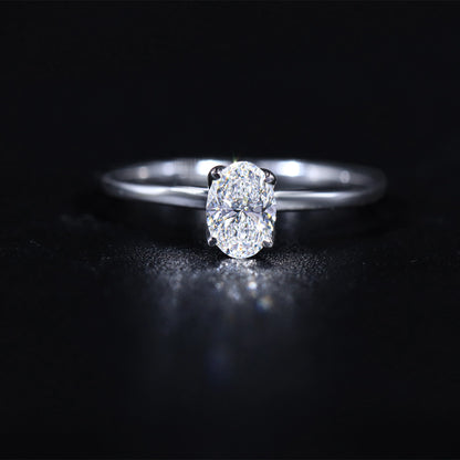 Oval Tulip Prong Ring | Earthly Jewels