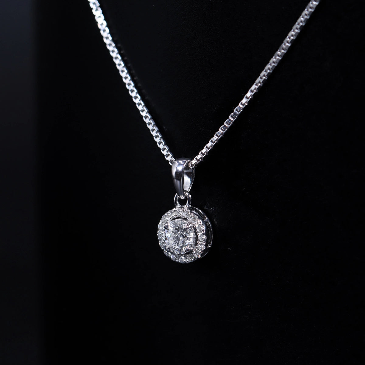 Round Halo Pendant | Earthly Jewels