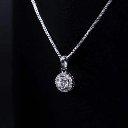 Round Halo Pendant | Earthly Jewels