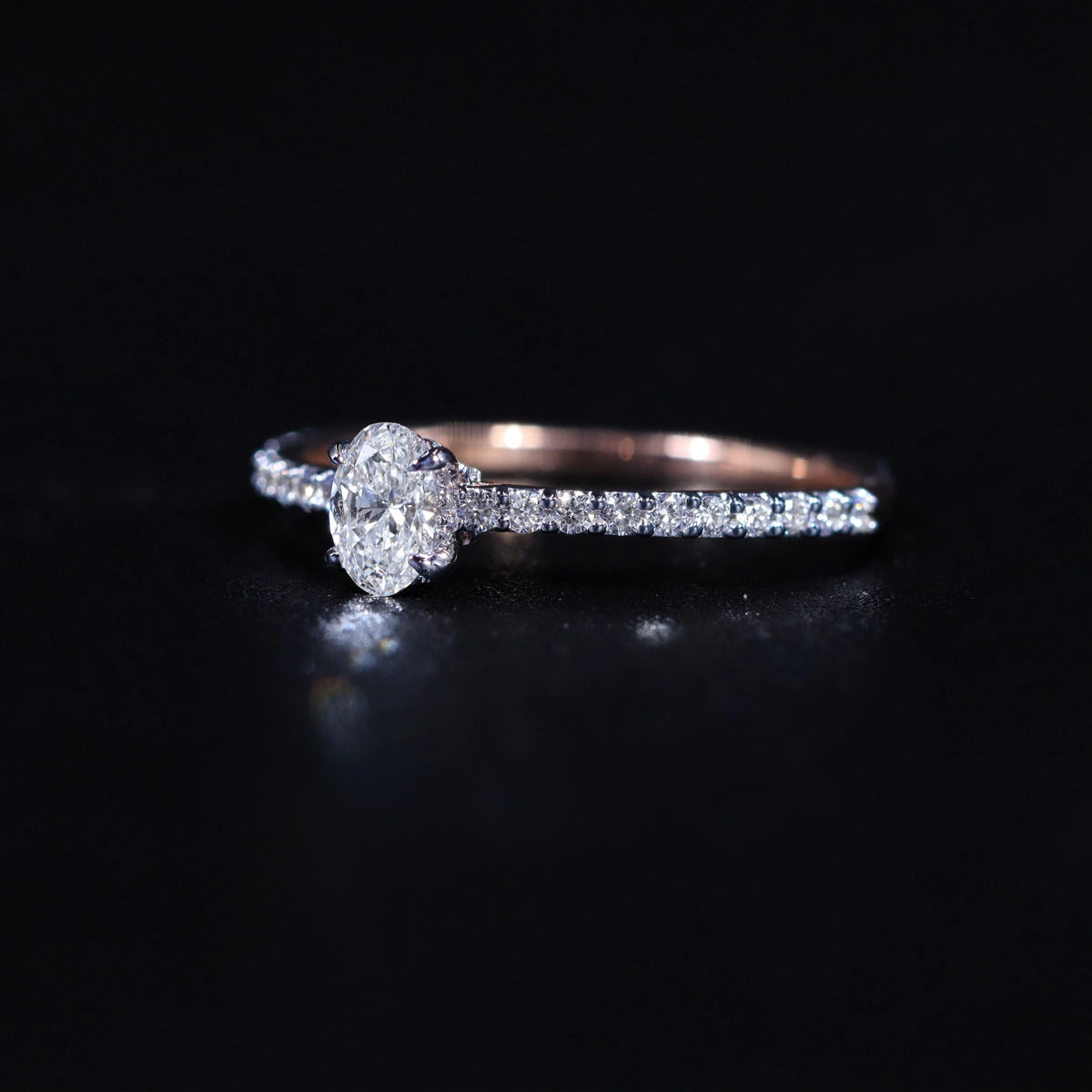 Oval Diamond With Hidden Halo | Earthly Jewels