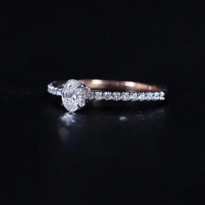 Oval Diamond With Hidden Halo | Earthly Jewels