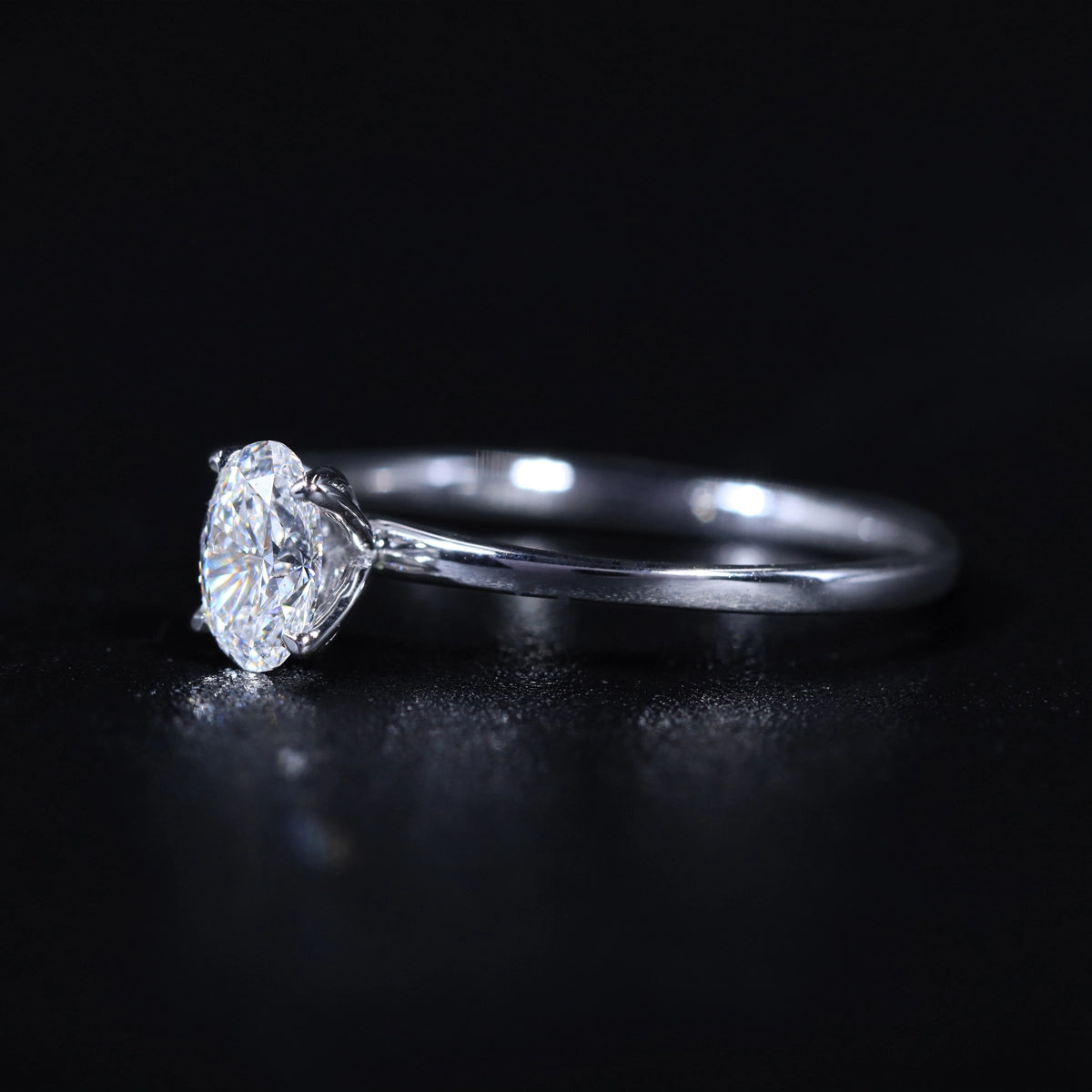 Oval Tulip Prong Ring | Earthly Jewels
