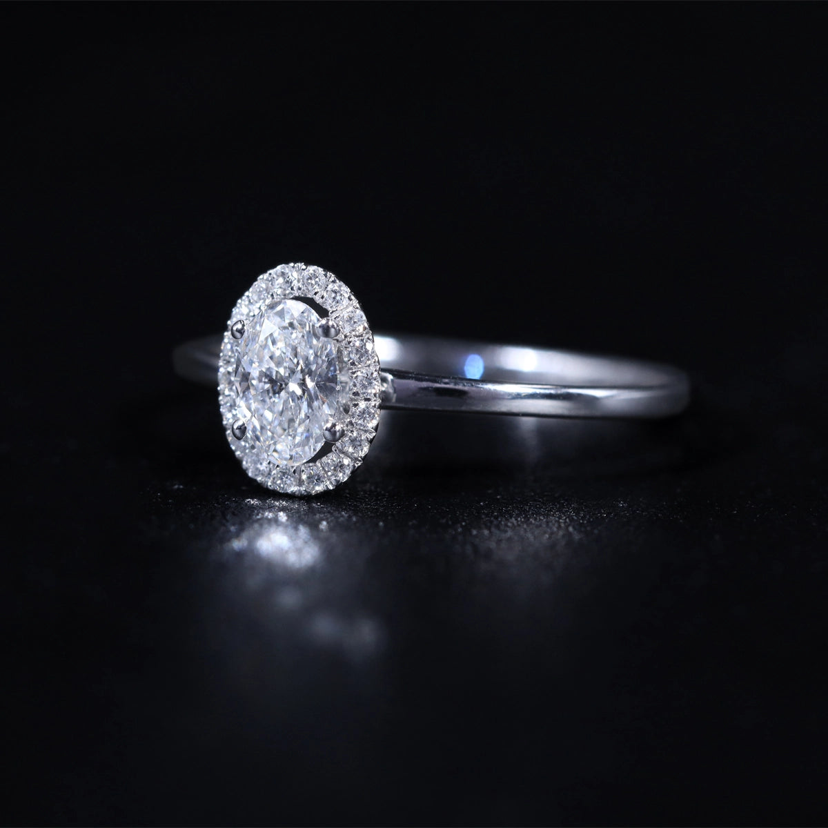 Oval Halo Engagement Rings