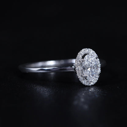 Oval Halo Engagement Rings
