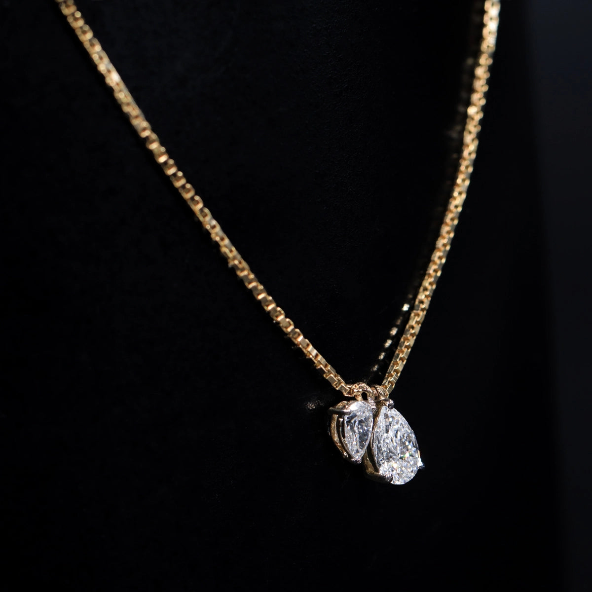 Toi Et Moi Double Pear Necklace | Earthly Jewels