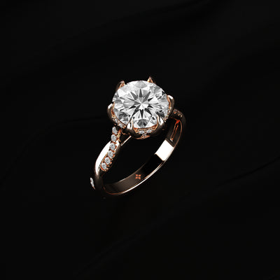 Hidden Halo Engagement Ring