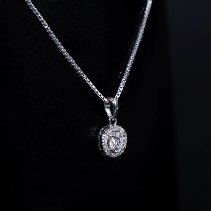 Round Halo Pendant | Earthly Jewels