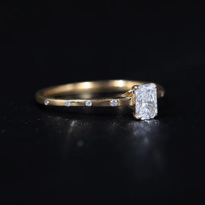 Radiant Cut Diamond Ring | Earthly Jewels