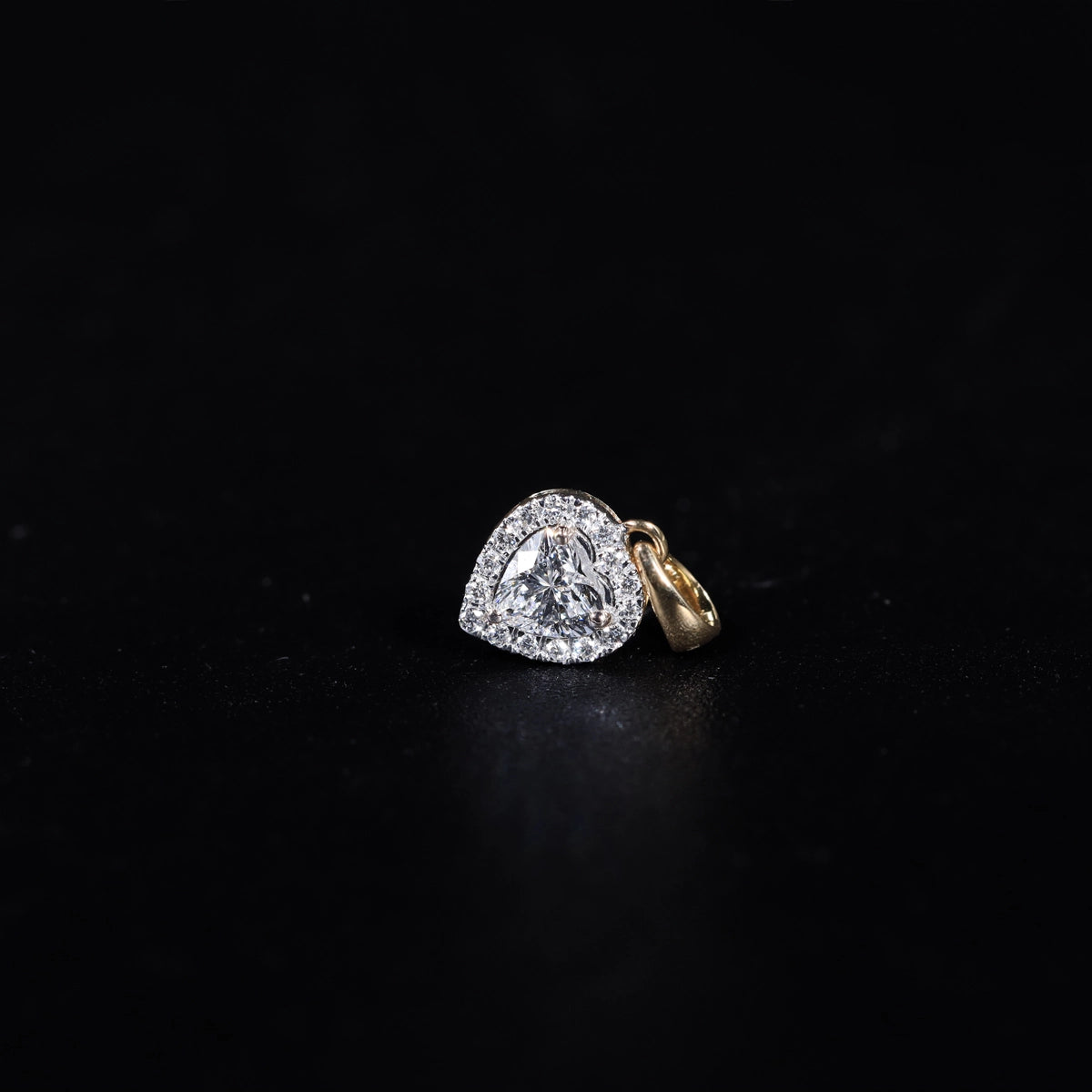 Heart Shaped Diamond Halo Pendant | Earthly Jewels