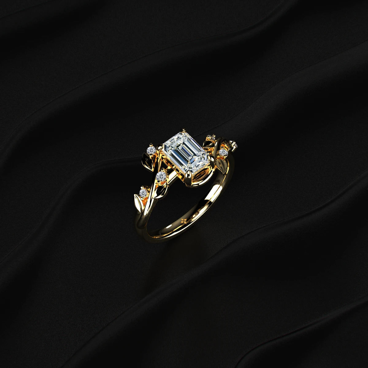 Emerald Cut Diamond Ring