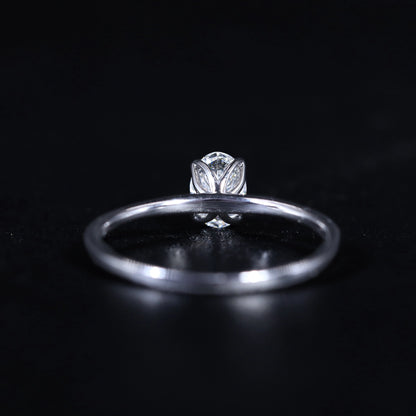 Oval Tulip Prong Ring | Earthly Jewels