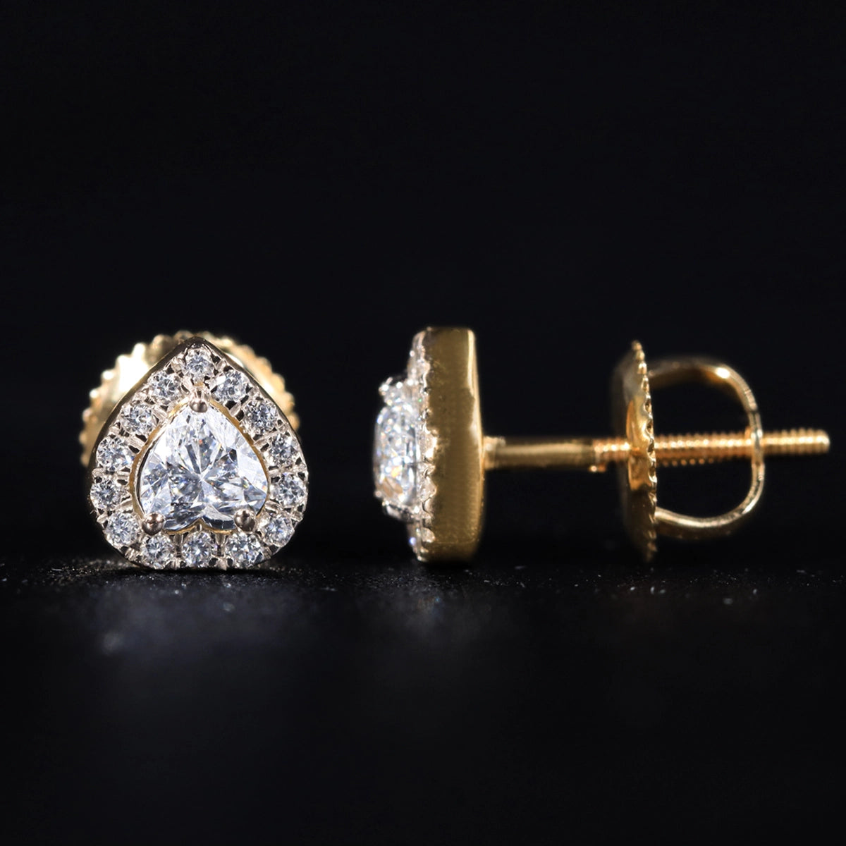 Heart Halo Earrings | Earthly Jewels