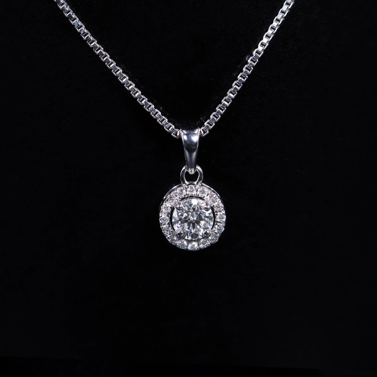 Round Halo Pendant | Earthly Jewels