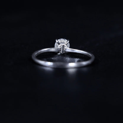 Round Hidden Halo Engagement Ring | Earthly Jewels