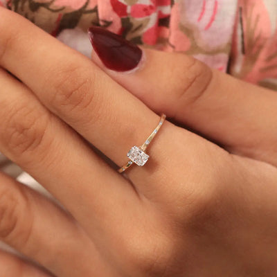 Radiant Cut Diamond Ring | Earthly Jewels