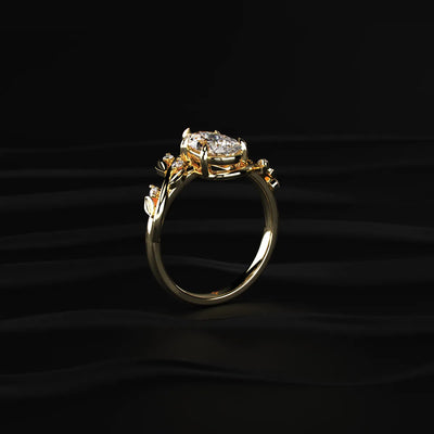 Pear Cut Diamond Ring